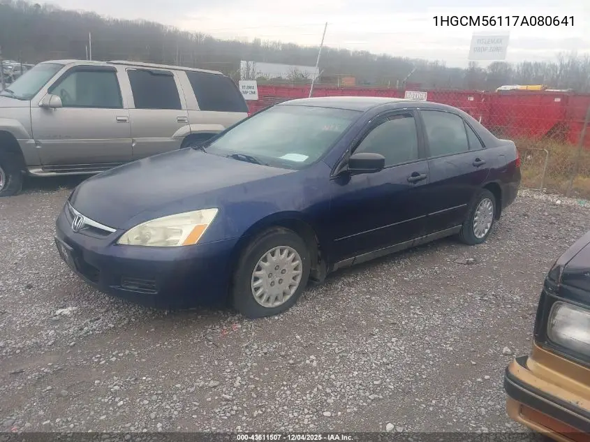 1HGCM56117A080641 2007 Honda Accord 2.4 Vp
