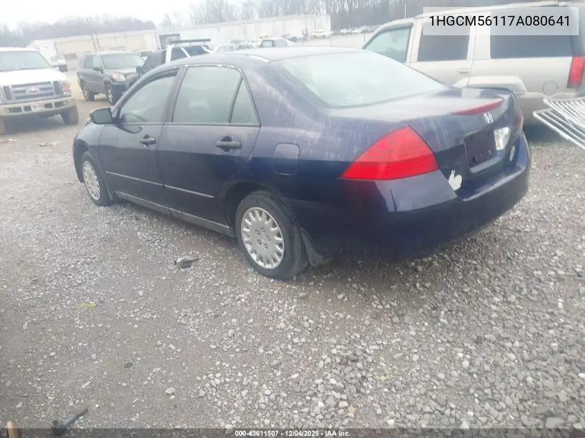 1HGCM56117A080641 2007 Honda Accord 2.4 Vp