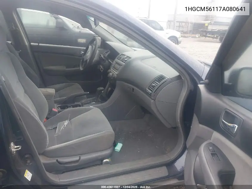 1HGCM56117A080641 2007 Honda Accord 2.4 Vp