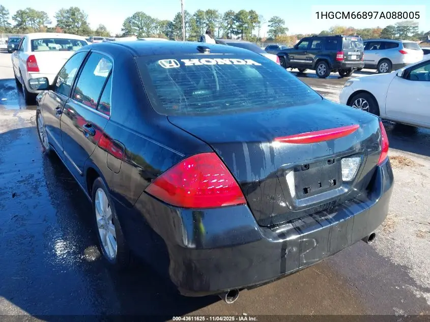 1HGCM66897A088005 2007 Honda Accord 3.0 Ex