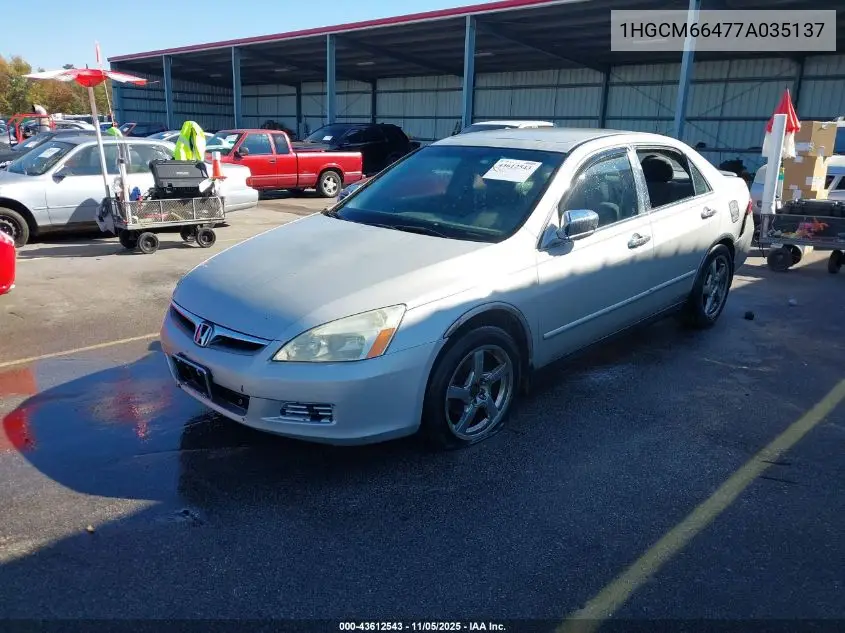 1HGCM66477A035137 2007 Honda Accord 3.0 Se