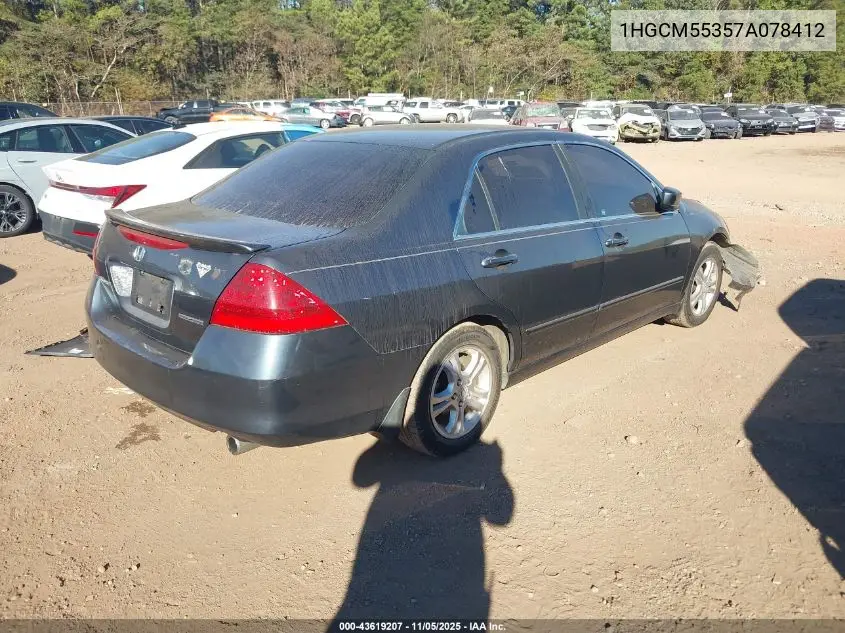 1HGCM55357A078412 2007 Honda Accord 2.4 Se