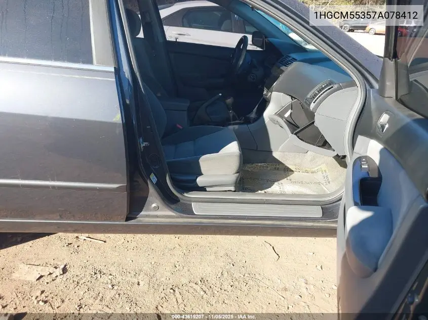 1HGCM55357A078412 2007 Honda Accord 2.4 Se
