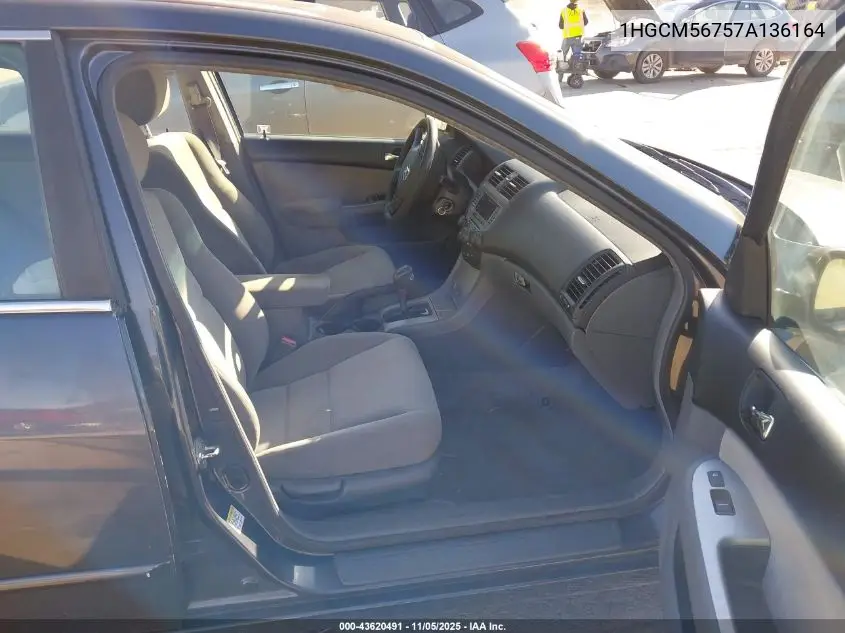 1HGCM56757A136164 2007 Honda Accord 2.4 Ex