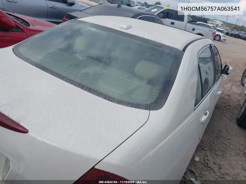 1HGCM56757A063541 2007 Honda Accord 2.4 Ex