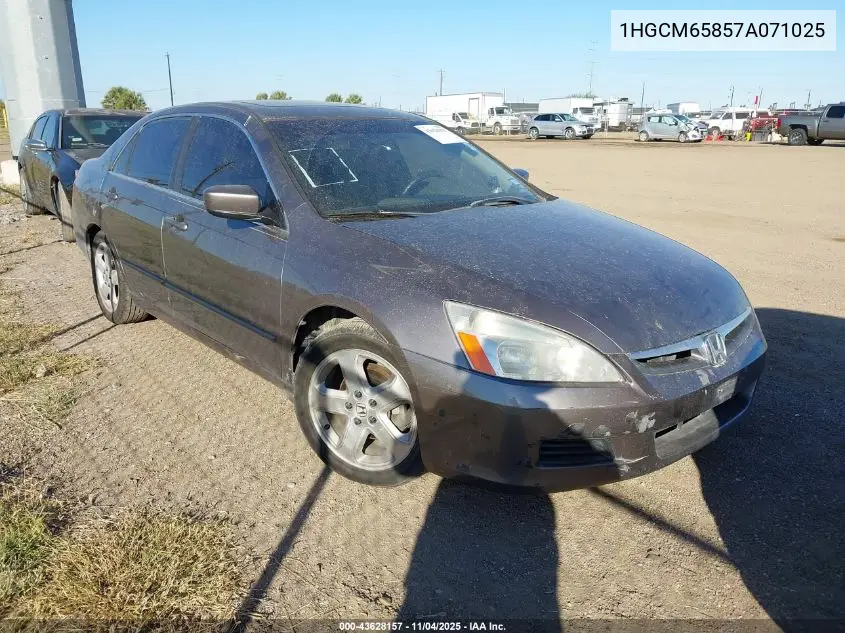 1HGCM65857A071025 2007 Honda Accord 3.0 Ex