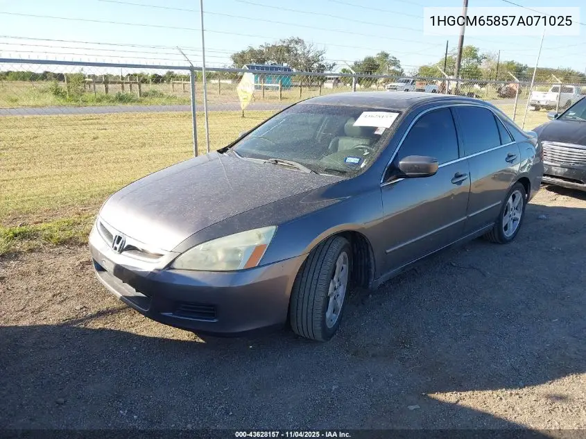 1HGCM65857A071025 2007 Honda Accord 3.0 Ex