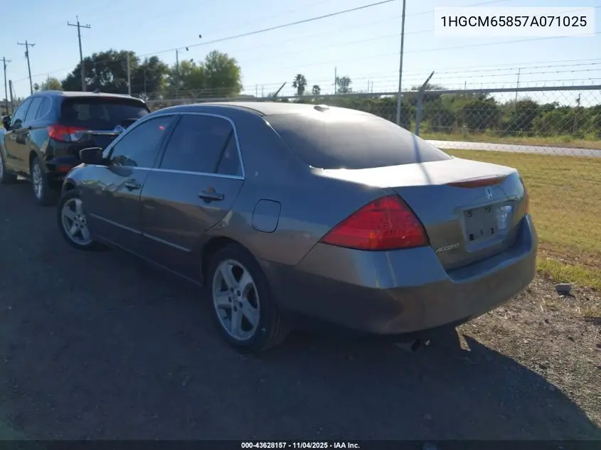 1HGCM65857A071025 2007 Honda Accord 3.0 Ex