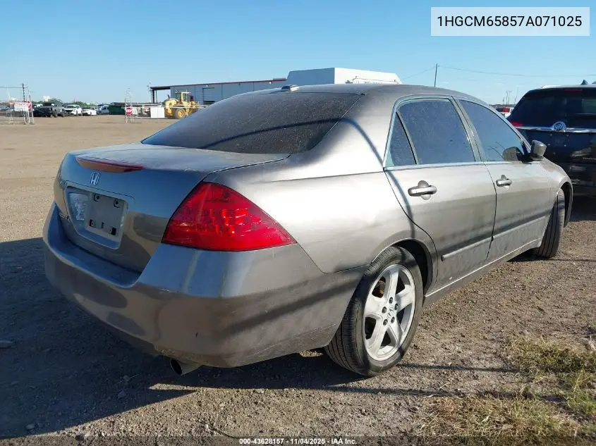 1HGCM65857A071025 2007 Honda Accord 3.0 Ex