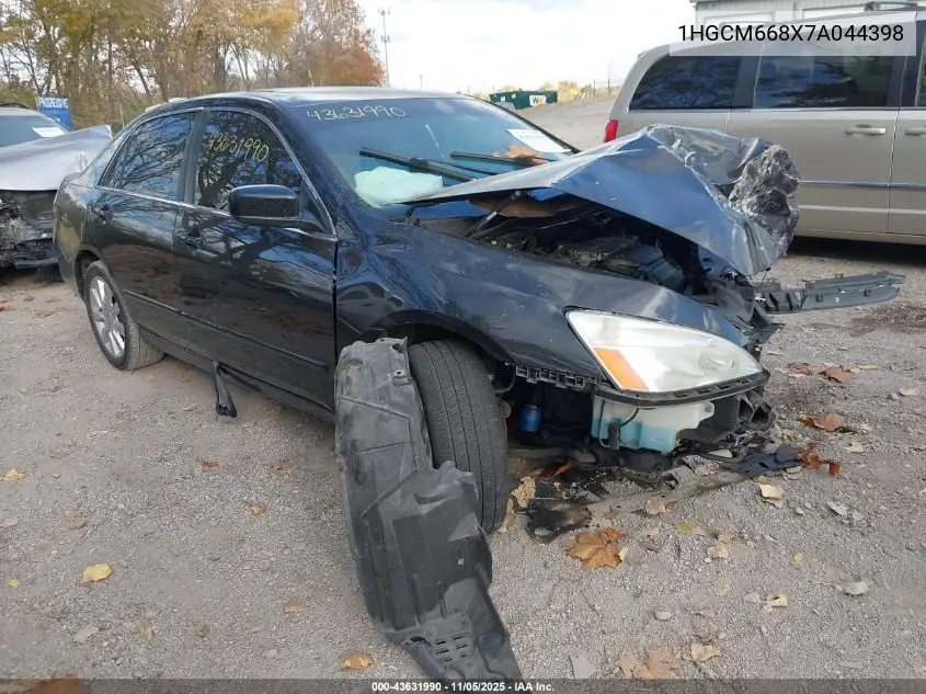 1HGCM668X7A044398 2007 Honda Accord 3.0 Ex