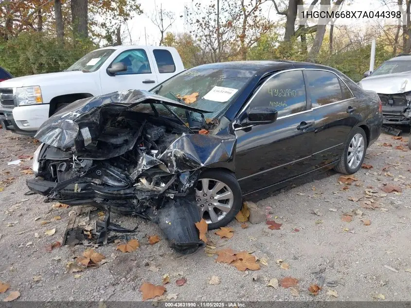1HGCM668X7A044398 2007 Honda Accord 3.0 Ex