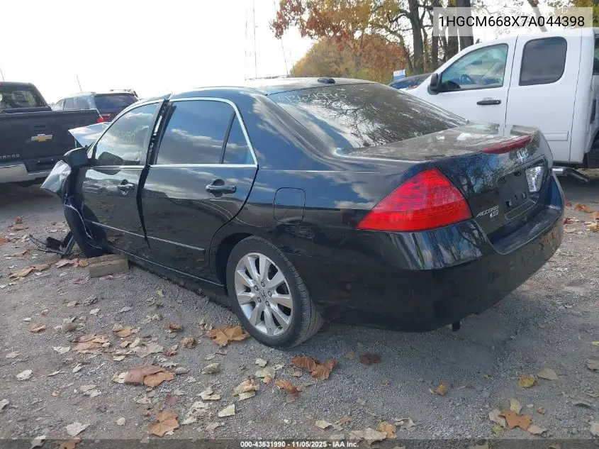 1HGCM668X7A044398 2007 Honda Accord 3.0 Ex