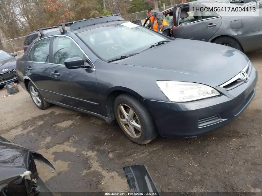 1HGCM56417A004413 2007 Honda Accord 2.4 Lx