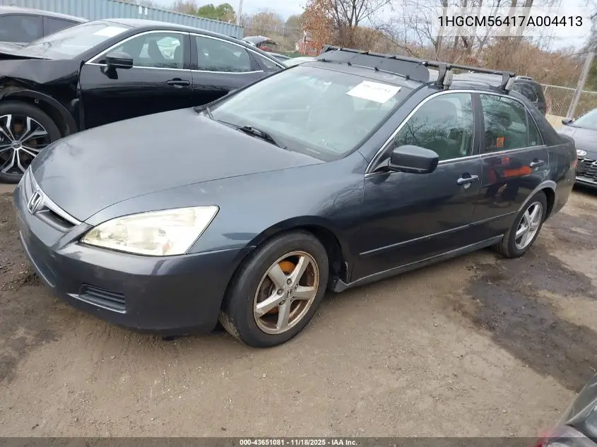1HGCM56417A004413 2007 Honda Accord 2.4 Lx