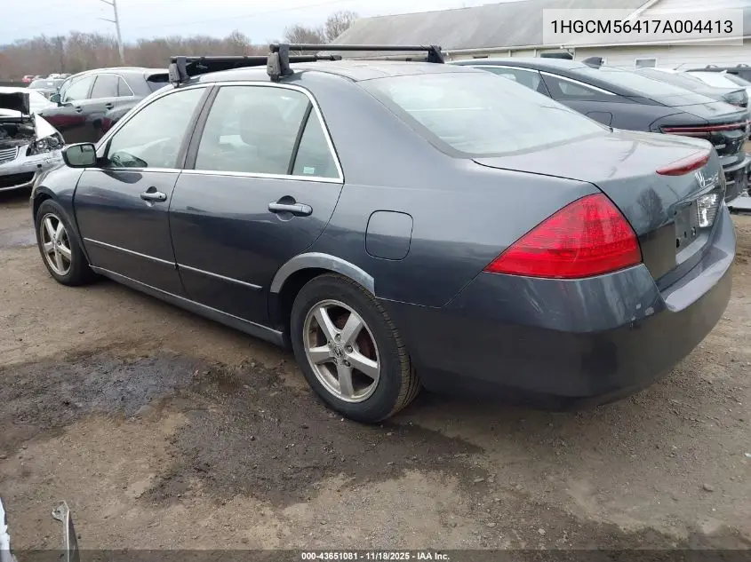1HGCM56417A004413 2007 Honda Accord 2.4 Lx