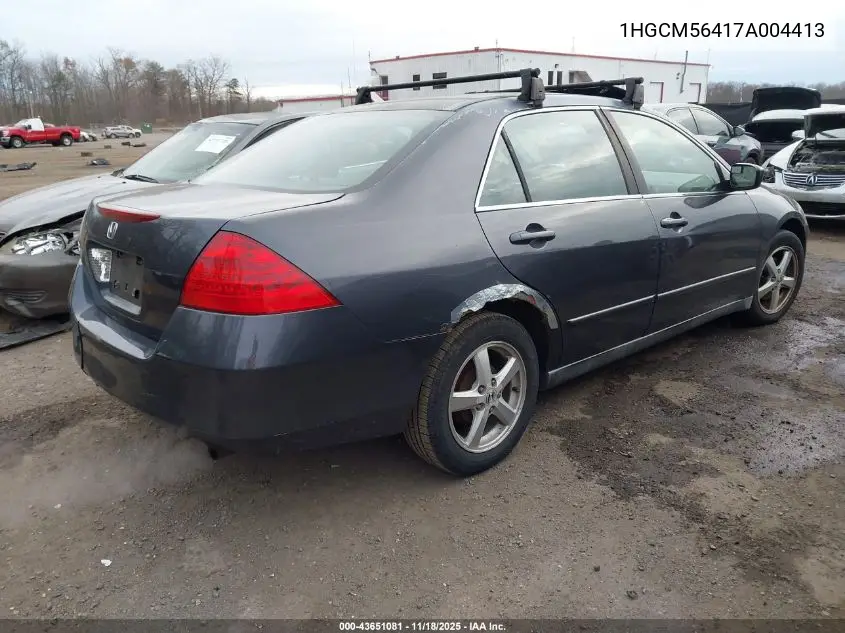 1HGCM56417A004413 2007 Honda Accord 2.4 Lx