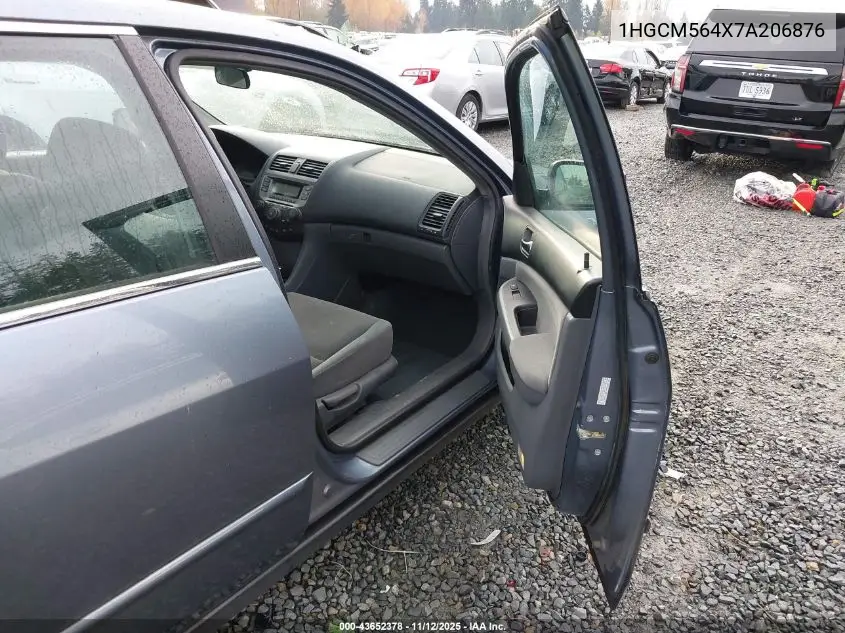 1HGCM564X7A206876 2007 Honda Accord 2.4 Lx