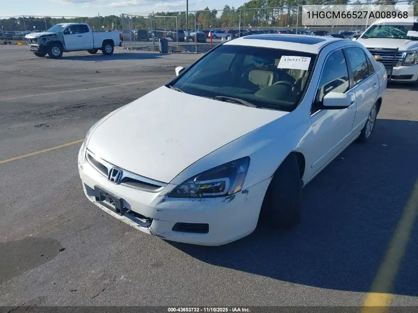 1HGCM66527A008968 2007 Honda Accord 3.0 Ex