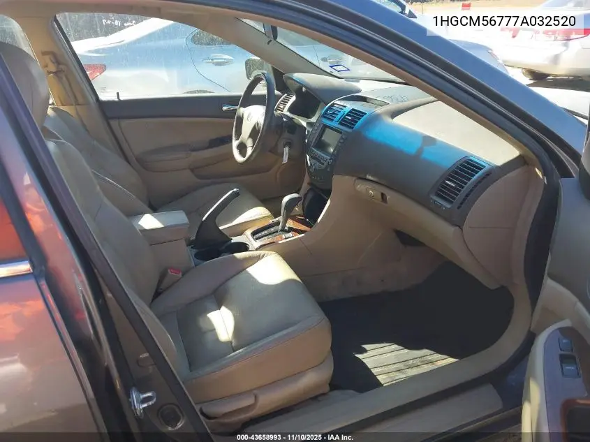 1HGCM56777A032520 2007 Honda Accord 2.4 Ex