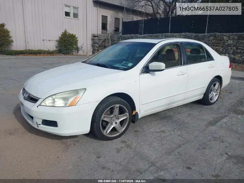 1HGCM66537A027805 2007 Honda Accord 3.0 Ex