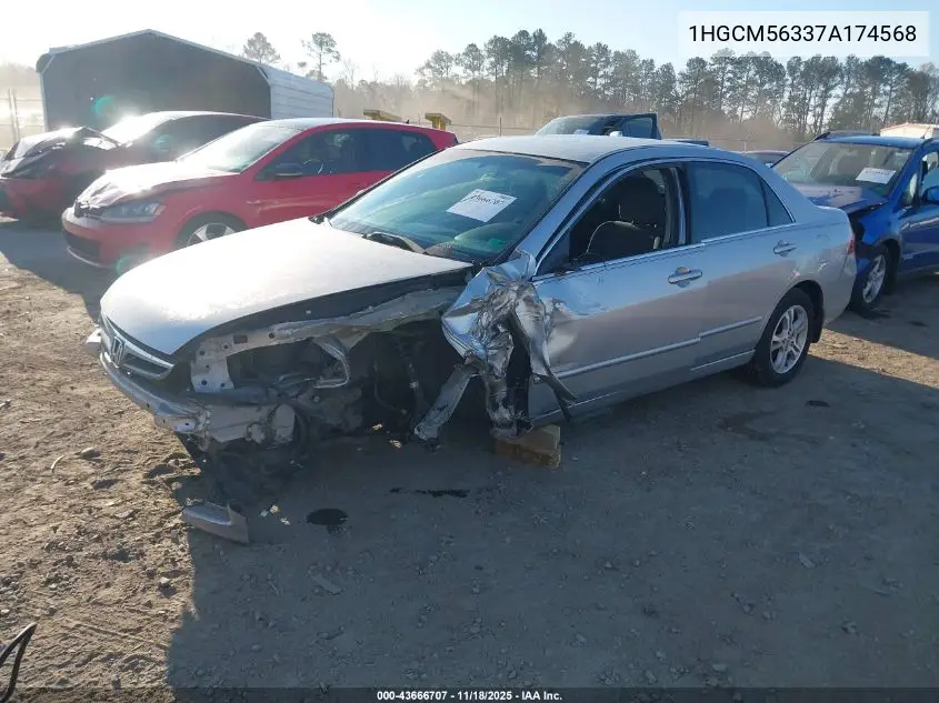 1HGCM56337A174568 2007 Honda Accord 2.4 Se