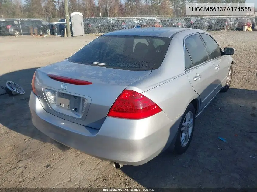 1HGCM56337A174568 2007 Honda Accord 2.4 Se