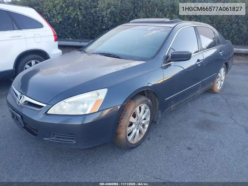 1HGCM66577A061827 2007 Honda Accord 3.0 Ex