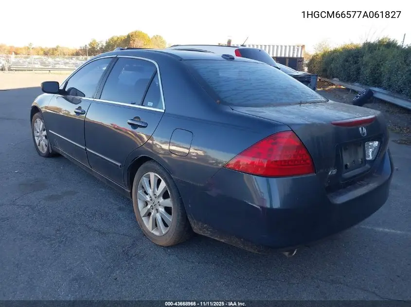 1HGCM66577A061827 2007 Honda Accord 3.0 Ex