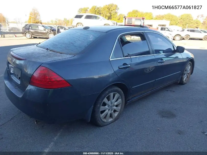 1HGCM66577A061827 2007 Honda Accord 3.0 Ex