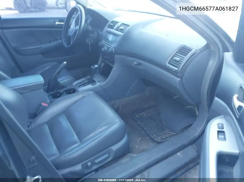 1HGCM66577A061827 2007 Honda Accord 3.0 Ex