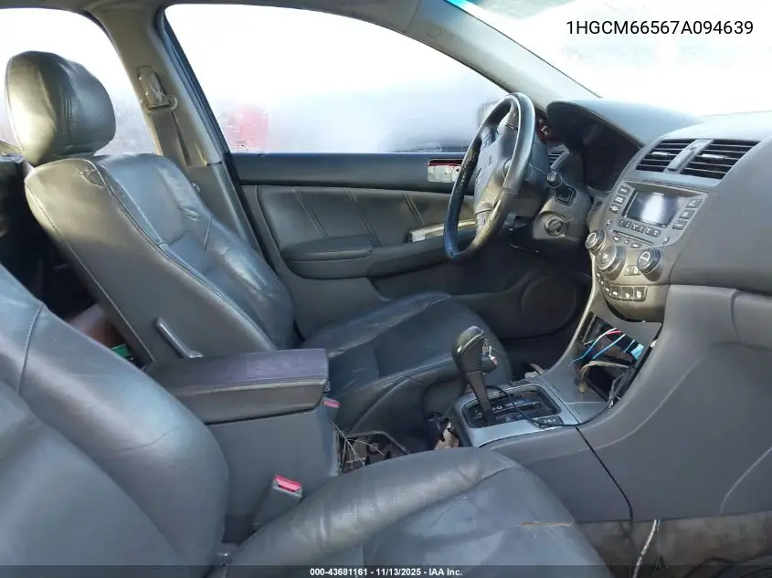 1HGCM66567A094639 2007 Honda Accord 3.0 Ex