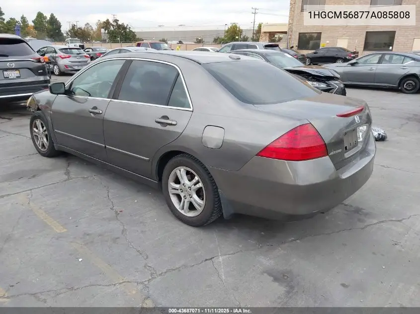 1HGCM56877A085808 2007 Honda Accord 2.4 Ex