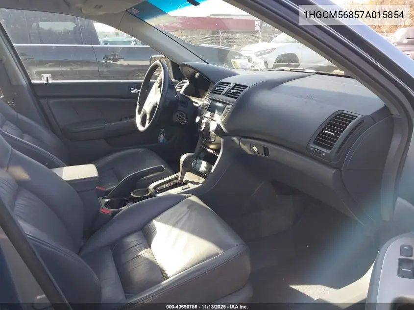 1HGCM56857A015854 2007 Honda Accord 2.4 Ex