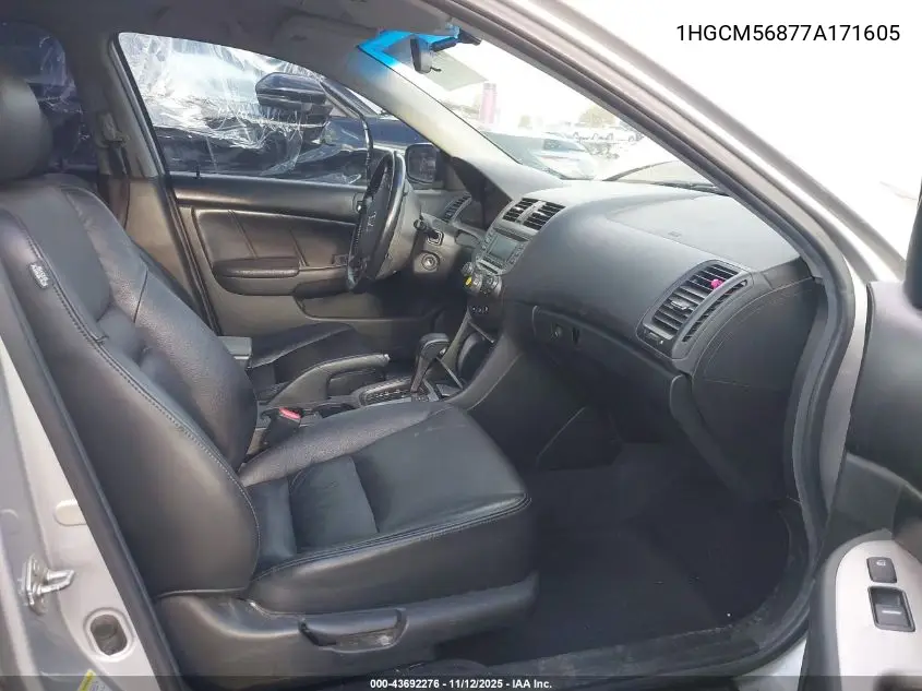 1HGCM56877A171605 2007 Honda Accord 2.4 Ex