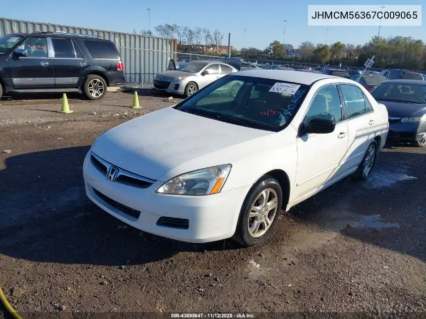 JHMCM56367C009065 2007 Honda Accord 2.4 Se