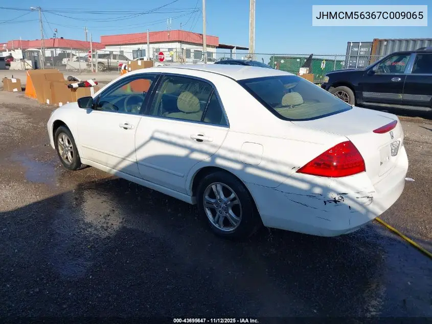 JHMCM56367C009065 2007 Honda Accord 2.4 Se