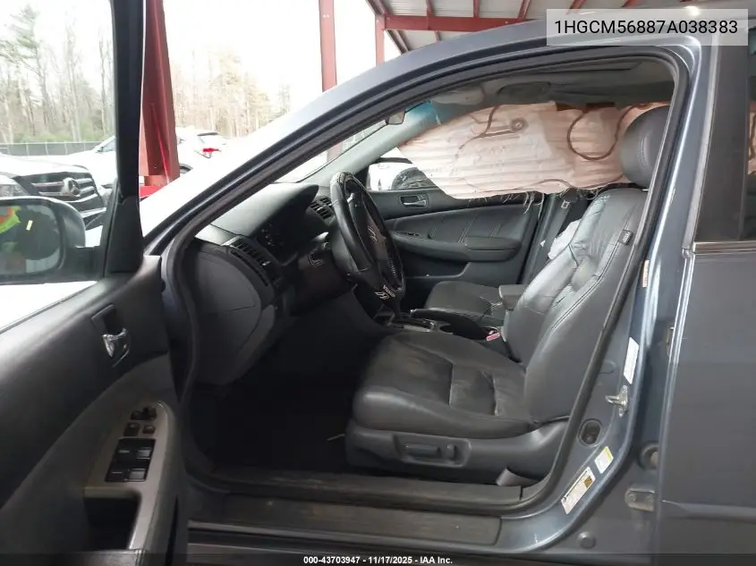 1HGCM56887A038383 2007 Honda Accord 2.4 Ex