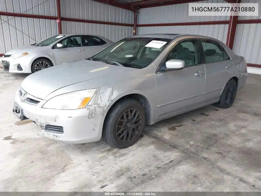 1HGCM56777A210880 2007 Honda Accord 2.4 Ex