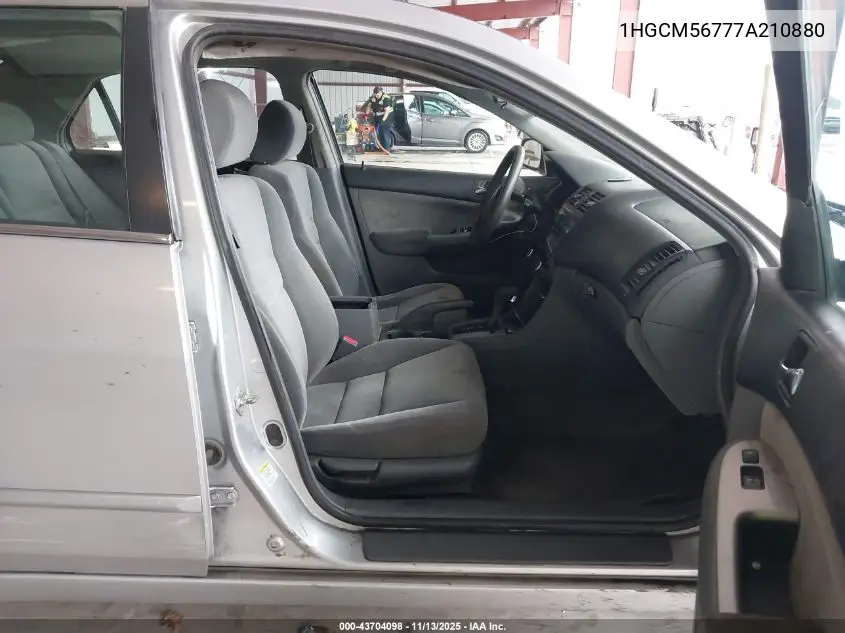 1HGCM56777A210880 2007 Honda Accord 2.4 Ex