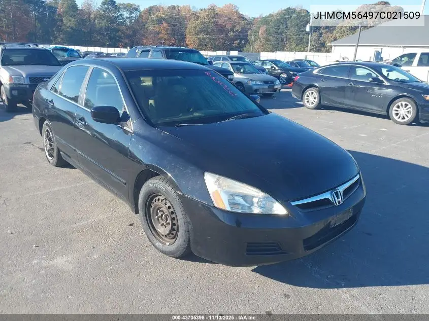 JHMCM56497C021509 2007 Honda Accord 2.4 Lx