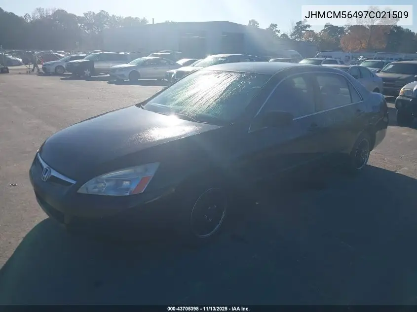 JHMCM56497C021509 2007 Honda Accord 2.4 Lx