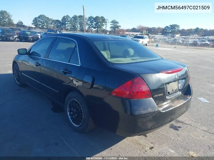 JHMCM56497C021509 2007 Honda Accord 2.4 Lx