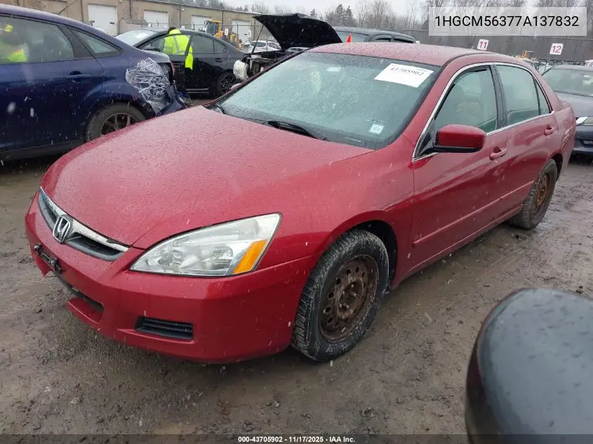 1HGCM56377A137832 2007 Honda Accord 2.4 Se