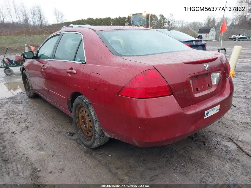 1HGCM56377A137832 2007 Honda Accord 2.4 Se