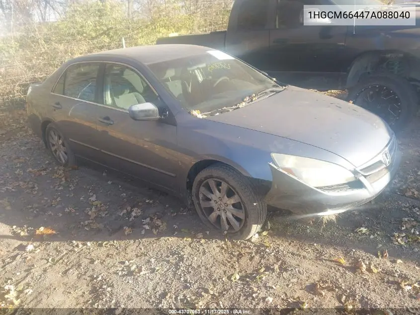 1HGCM66447A088040 2007 Honda Accord 3.0 Se