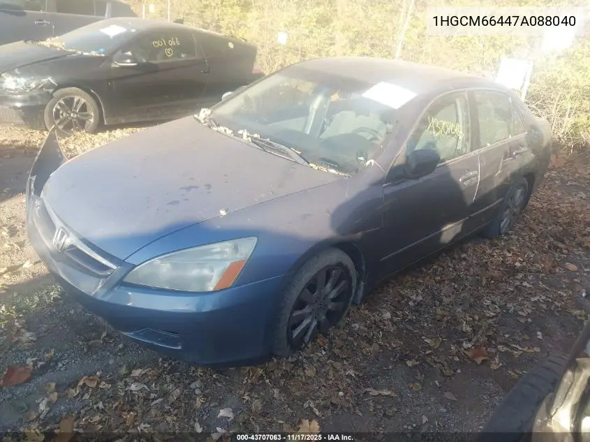 1HGCM66447A088040 2007 Honda Accord 3.0 Se