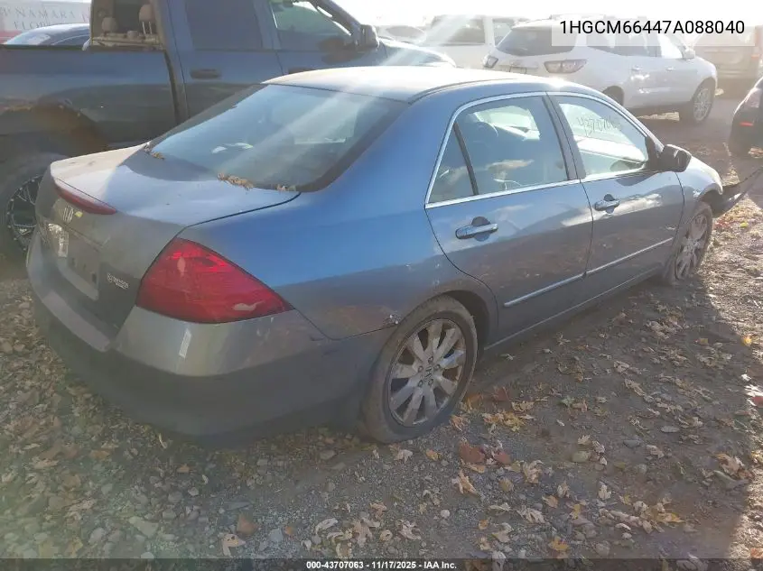 1HGCM66447A088040 2007 Honda Accord 3.0 Se