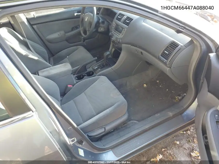 1HGCM66447A088040 2007 Honda Accord 3.0 Se