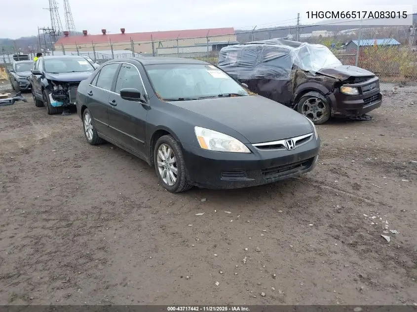 1HGCM66517A083015 2007 Honda Accord 3.0 Ex