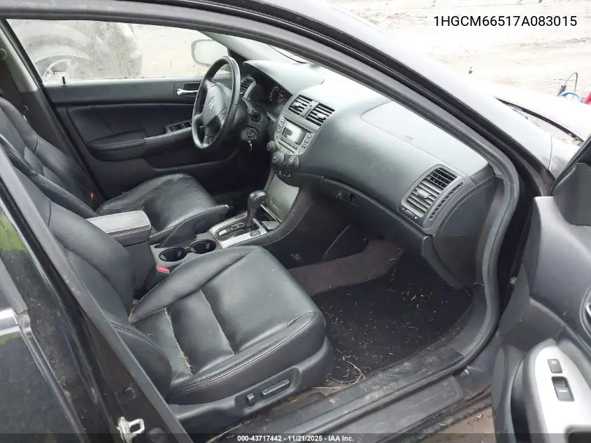 1HGCM66517A083015 2007 Honda Accord 3.0 Ex